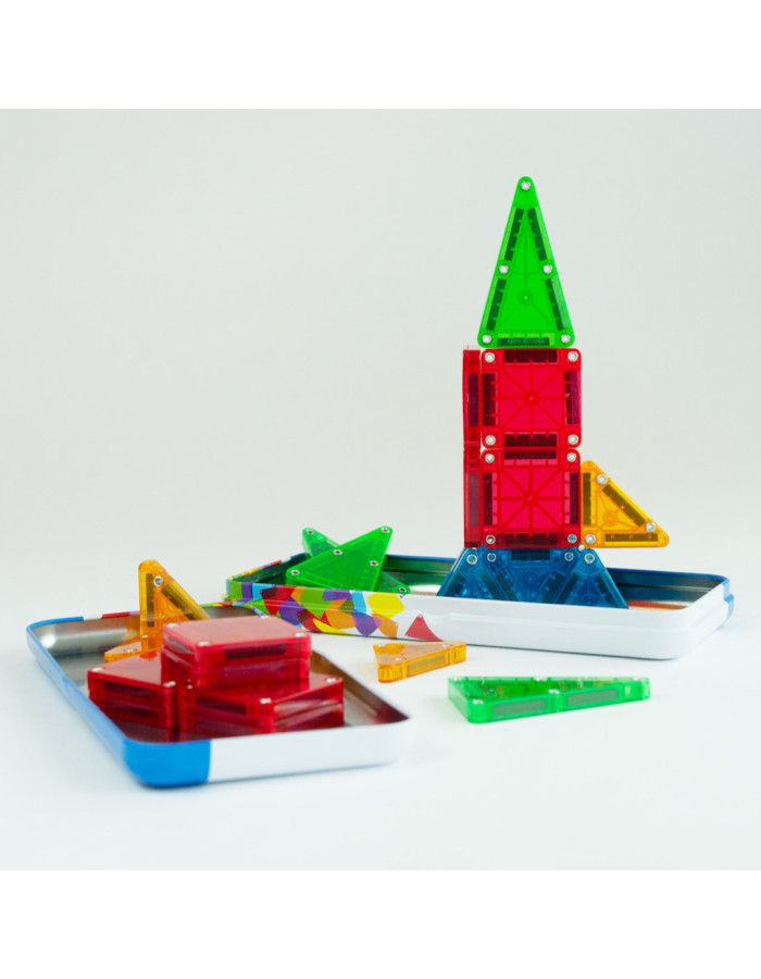Magna-Tiles Magnetic Construction Toy Micromags Travel Set for 3+ years