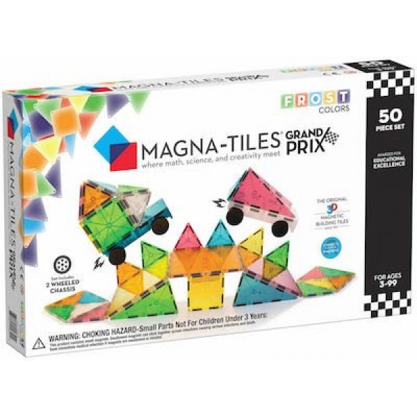 Magna-Tiles Μαγνητικό Παιχνίδι Κατασκευών Frost Colors Grand Prix για Παιδιά 3+ Ετών