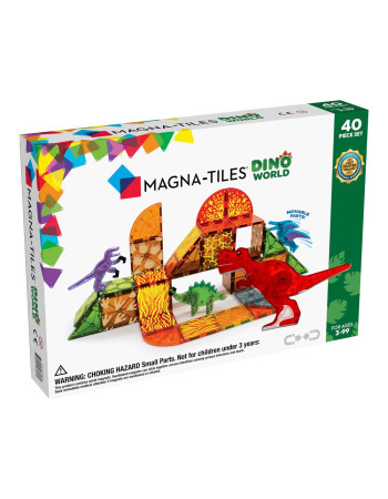 Magna-Tiles 40 Piece Dino World Magnetic Game