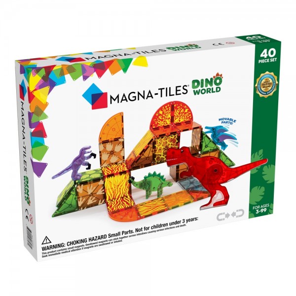 Magna-Tiles Μαγνητικό Παιχνίδι 40 κομματιών Dino World
