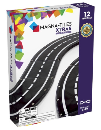 Magna-Tiles μαγνητικά Πλακίδια σετ 12τμχ XTRAS Roads