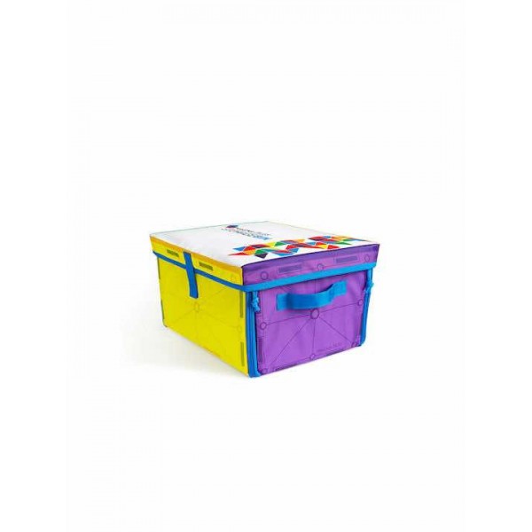 Magna-Tiles Πτυσσόμενο Παιδικό Κουτί Αποθήκευσης από Ύφασμα Πολύχρωμο