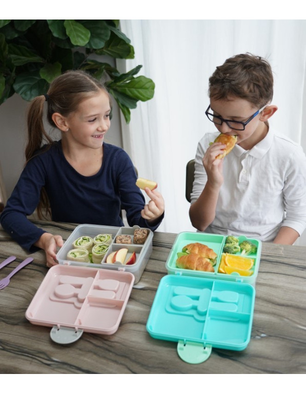 Melii Plastic Kids Food Container 0.118lt Light Blue