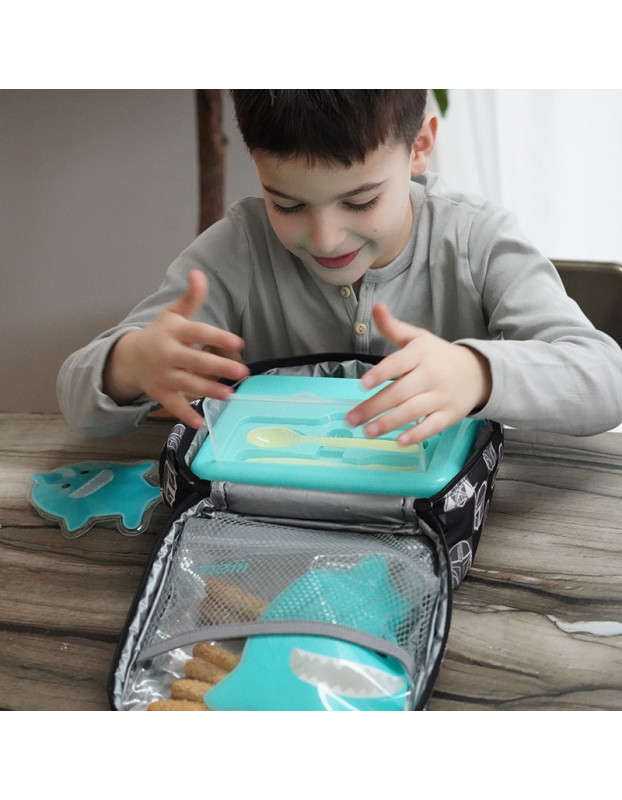 Melii Plastic Kids Food Container 0.118lt Light Blue