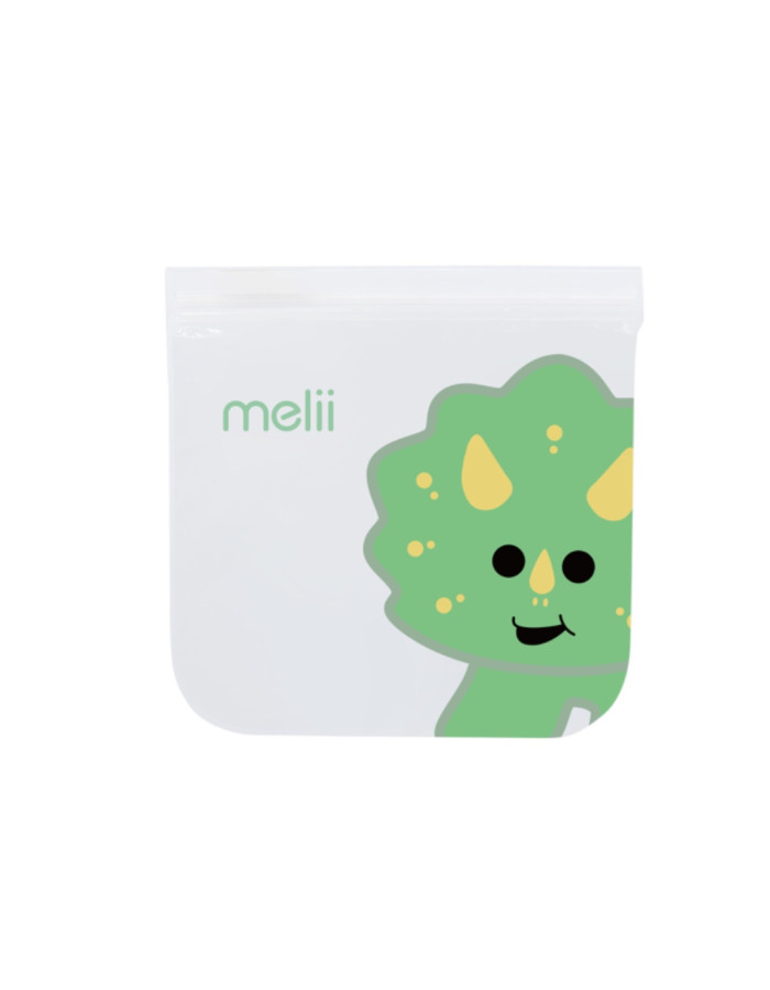 Melii – Επαναχρησιμοποιούμενα Τσαντάκια για σνακ 2 Dino + 2 Lion