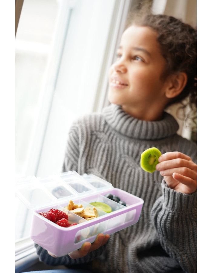 Melii Plastic Kids Food Container Blue