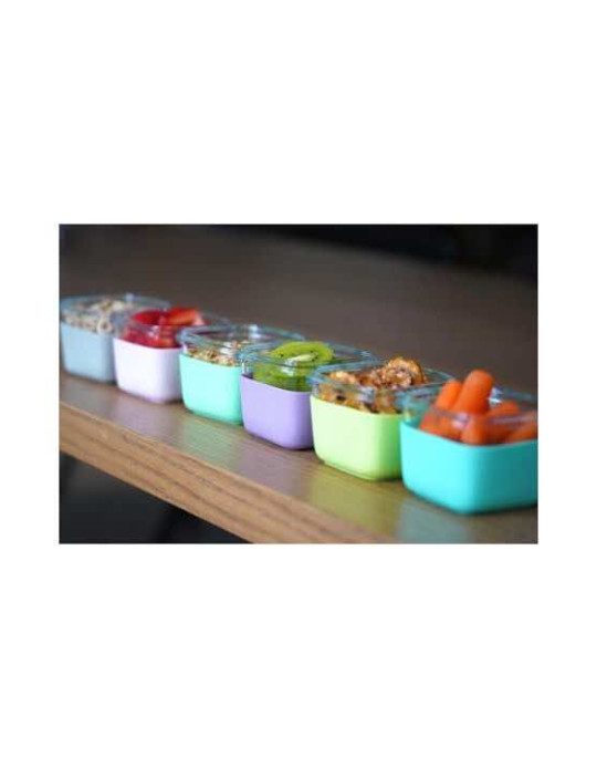 Melii Microwave Glass Lunch Box Multicolour 3pcs