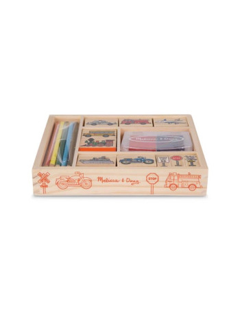 Wooden Stamp Set - Vehicles