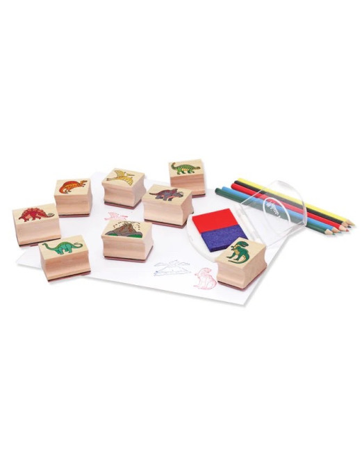 Wooden Stamp Set - Dinosaurs