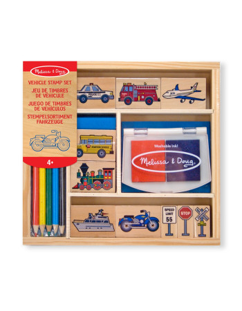 Wooden Stamp Set - Vehicles