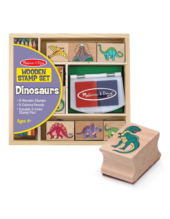 Wooden Stamp Set - Dinosaurs