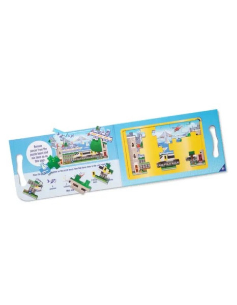 BOOK 2 PUZZLES 15 PCS. MAGNETIC VEHICLES