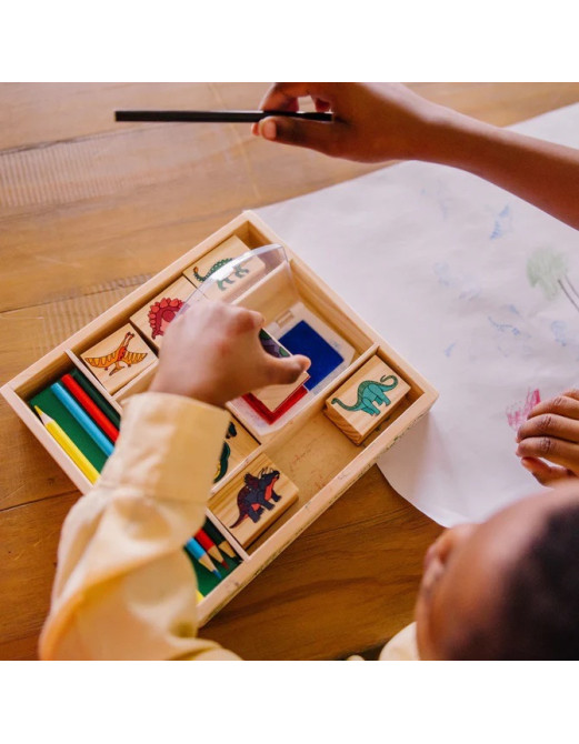 Wooden Stamp Set - Dinosaurs