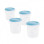 SET 4 HERMISIZED 0.25L BLUE