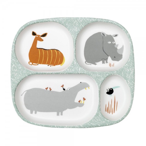 Δίσκος Ρηχός με 4 Χωρίσματα 21x24 Dinos - Petit Jour Paris | 52-935/13