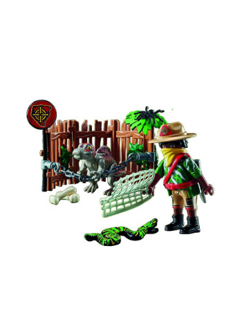 Playmobil Dino Rise Baby Spinosaurus and Poacher for 5-10 years