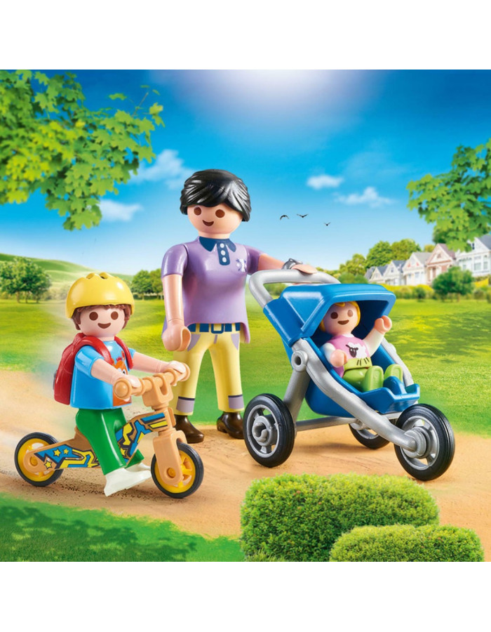Playmobil City Life Mother with Children για 4+ ετών