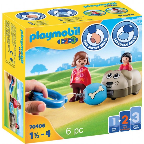 Playmobil 123 Dog Train Car για 1.5+ ετών