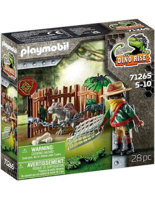 Playmobil Dino Rise Baby Spinosaurus and Poacher for 5-10 years