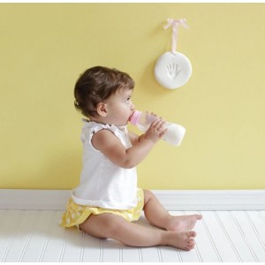  Στολίδι με αποτύπωμα του μωρού σας Μπλε κορδέλα