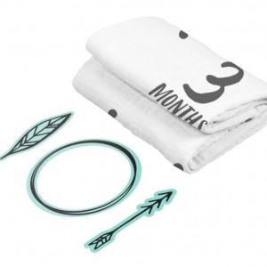 Pearhead Baby Photography Blanket Watch Me Grow for Girl