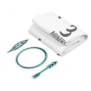 Pearhead Baby Photography Blanket Watch Me Grow for Girl