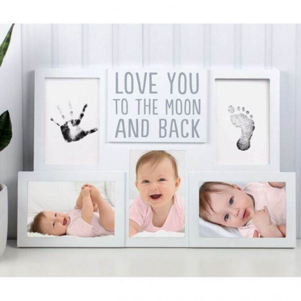 Pearhead: Κορνίζα με αποτυπώματα και φωτογραφίες του μωρού σας Love you to the moon and back