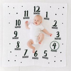 Pearhead Baby Photography Blanket Watch Me Grow for Girl