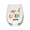 Pearhead Glass for White and Red Wine made of Glass Goblet