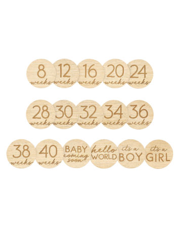Pearhead: Wooden memory cards - Photo props - 8 pcs