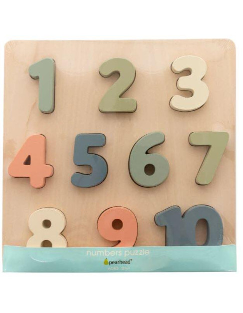 Wooden Kids Pegged Puzzle 10+pcs Pearhead