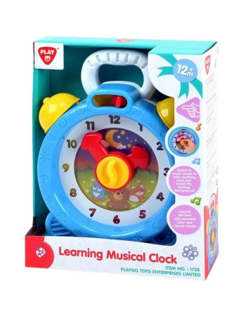 Playgo Baby Toy Clock with Music for 12++ Months