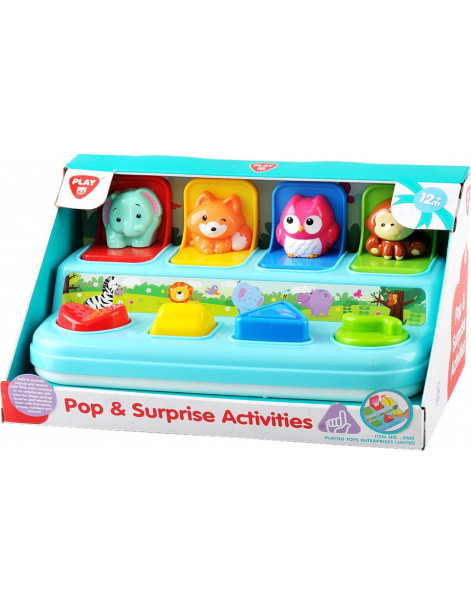 Playgo Baby Toy Animals Pop Up & Surprise for 12++ Months