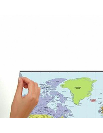 wall stickers DRY ERASE WORLD MAP