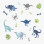 wall stickers WATERCOLOR DINOSAUR