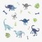wall stickers WATERCOLOR DINOSAUR