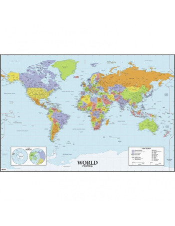 wall stickers DRY ERASE WORLD MAP