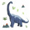 wall stickers BRACHIOSAURUS