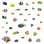 RoomMates. Wall decals "Tropical Fishes"