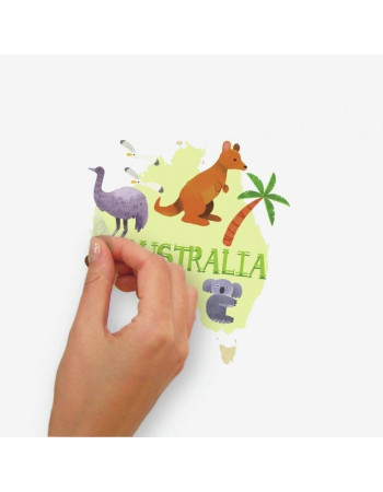 wall stickers ANIMAL WORLD MAP