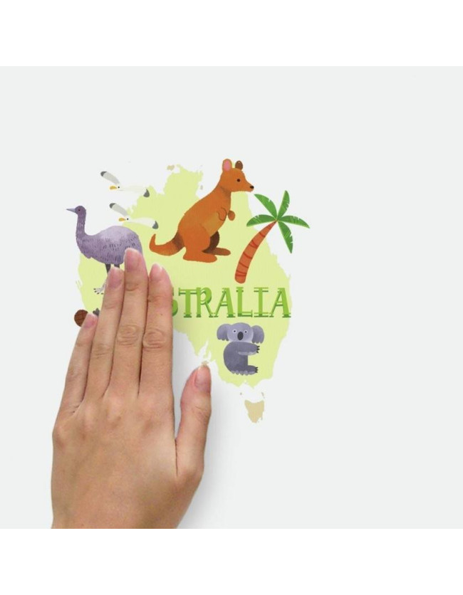 wall stickers ANIMAL WORLD MAP