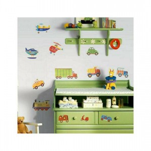 RoomMates Decor Kids Wall Sticker Transportation 26pcs