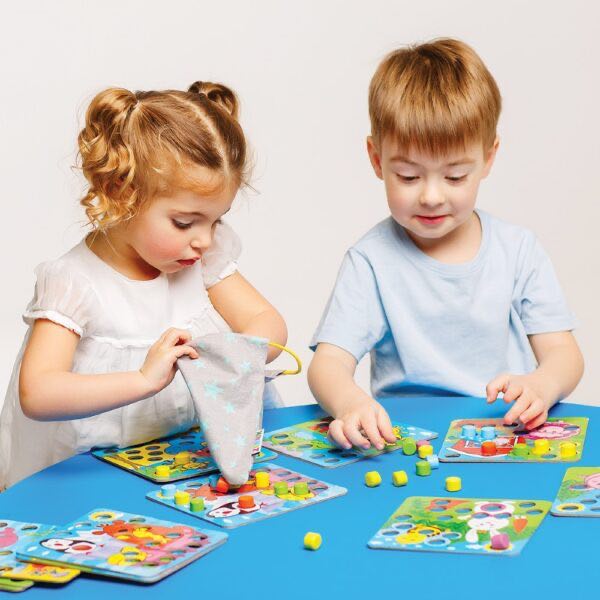 Ξύλινο μωσαϊκό Φάρμα με πουγκί Ξύλινο μωσαϊκό Φάρμα με πουγκί