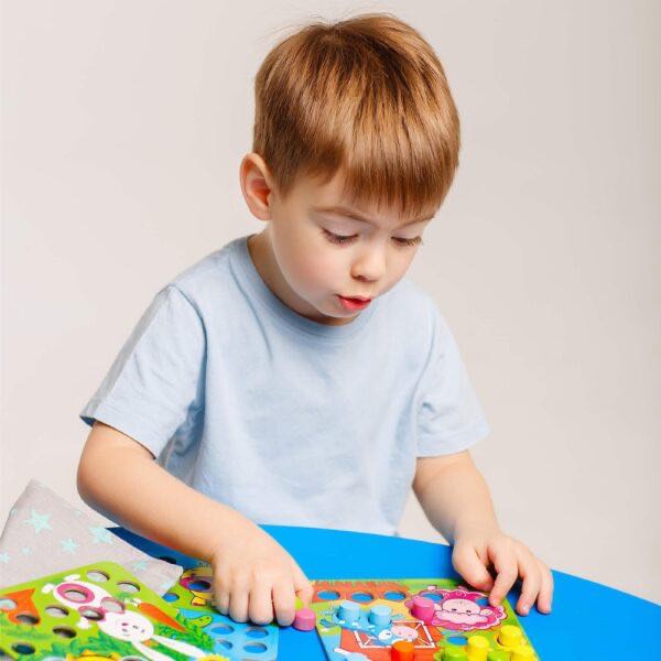 Ξύλινο μωσαϊκό Φάρμα με πουγκί Ξύλινο μωσαϊκό Φάρμα με πουγκί