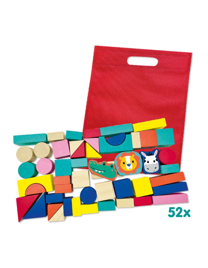 Ses Creative Blocks Wooden for 1+ Year 52pcs