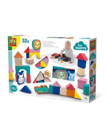 Ses Creative Blocks Wooden for 1+ Year 52pcs