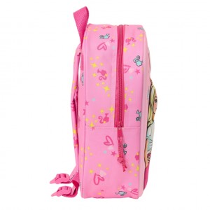 Barbie School Bag Pink Fuchsia 22 x 27 x 10 cm 3D.