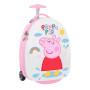 Peppa Pig Children's Cabin Travel Suitcase Pink with 4 Wheels Height 43cm