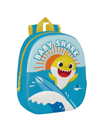 Safta: Tσάντα πλάτης βόλτας 3D Baby Shark ΚΙΤΡΙΝΟ