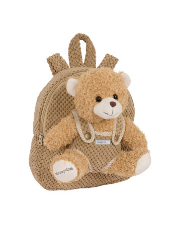 School Bag Backpack Kindergarten in Brown color L23 x W7.5 x H27cm